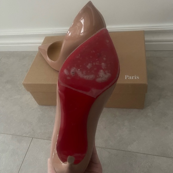 Christian Louboutin Nude Pigalle Follies 100 Heels - Picture 6 of 7